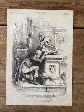 Thomas Nast, Harpers Weekly, Antique Print, Political Cartoon